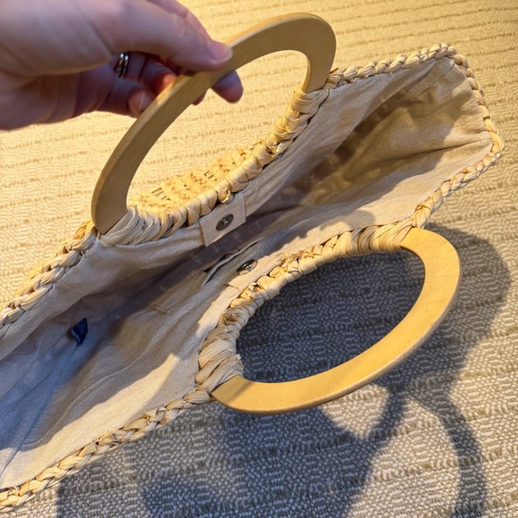 Bujibaja Straw Bag with Circle Handle - Picture 3 of 7